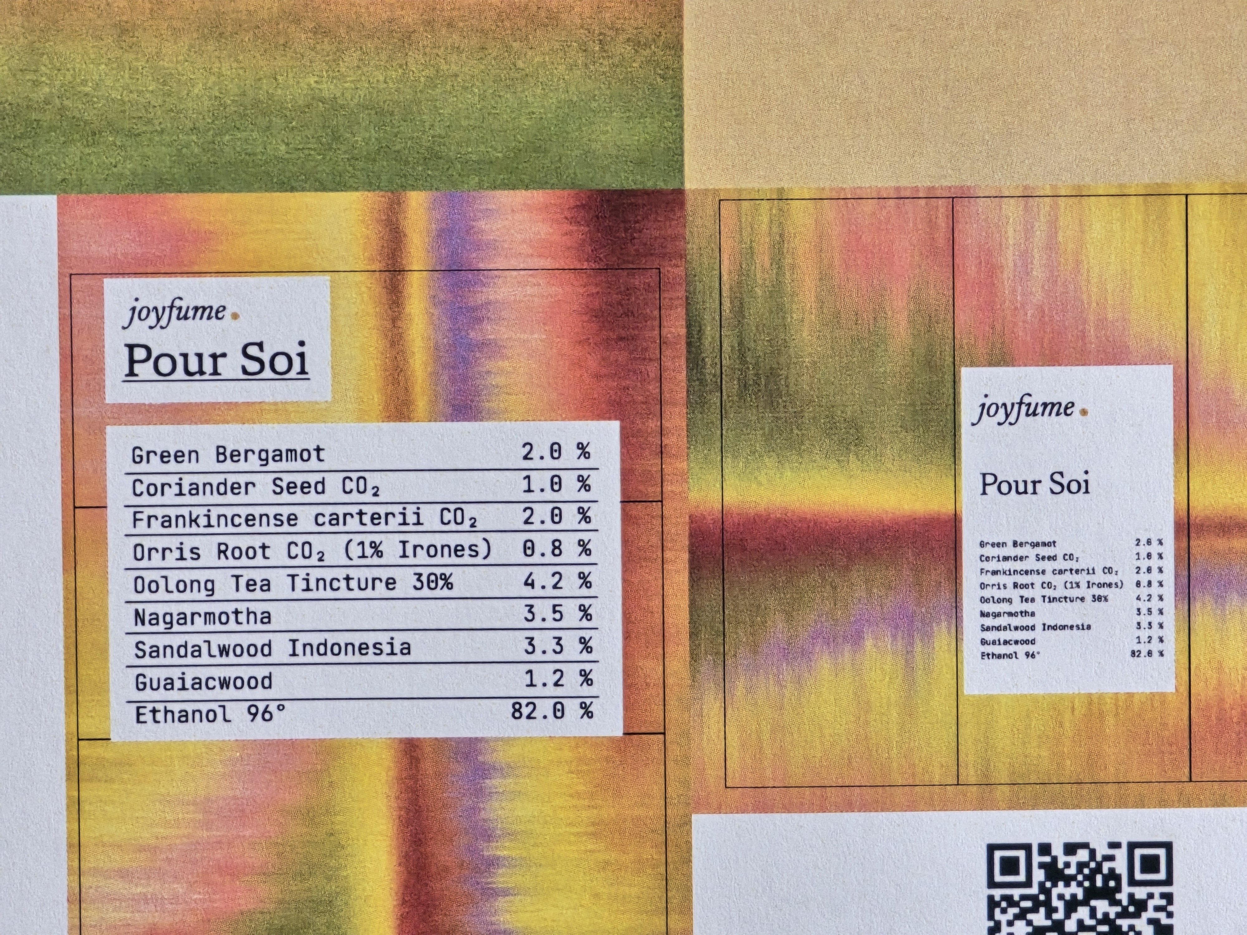 Test print of a label